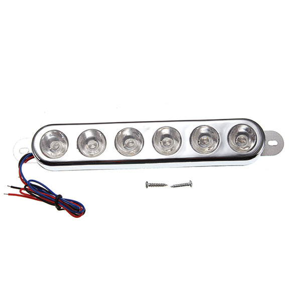 12V Strobe LED Red/Blue Running Brake Light For Motorcycle Scooter