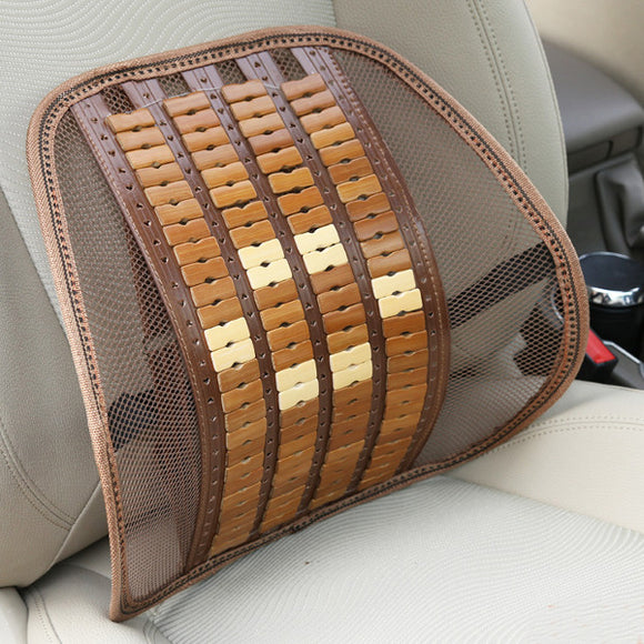 Summer Bamboo Car Back Cushion Seat Chair Ventilate Cushion Pad