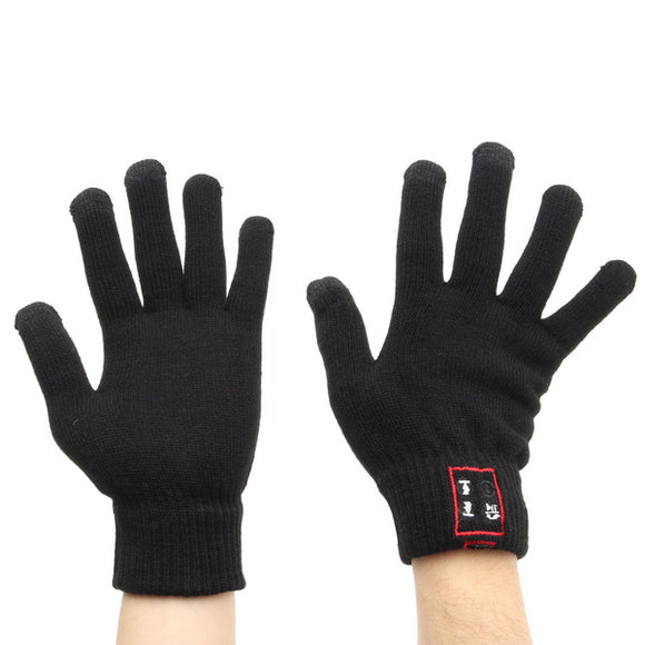 Elastic Wool Touch Screen Gloves With bluetooth Function Outdoor Motorcycle Bike Electric Scooter