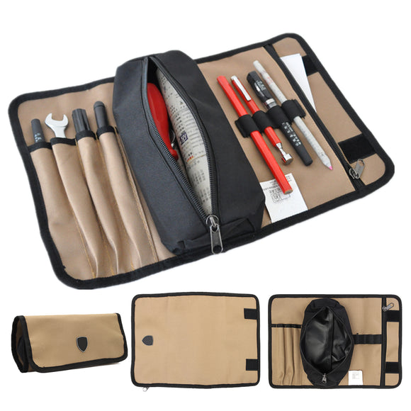 Durable Waterproof Canvas Electrician Roll Up Hardware Tool Bag Storage Bag