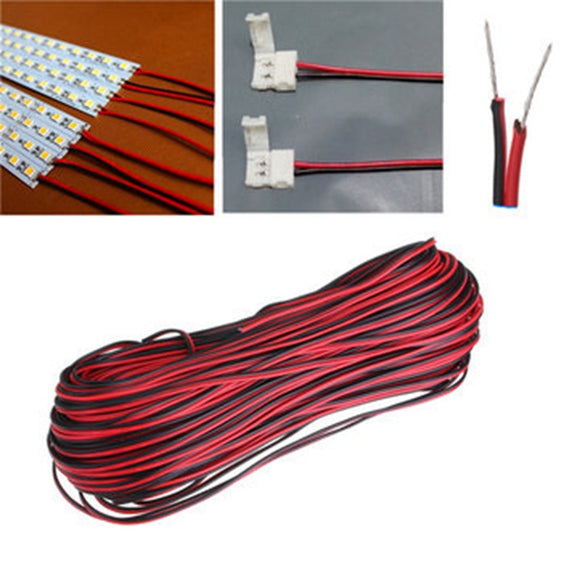 50m 2 Pin Extension Wire Connector Cable Cord For LED Strip Light