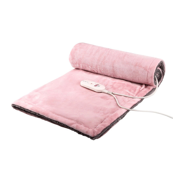 220V 25W Electric Heated Throw Over Under Blanket Washable Warm Mattress Blankets