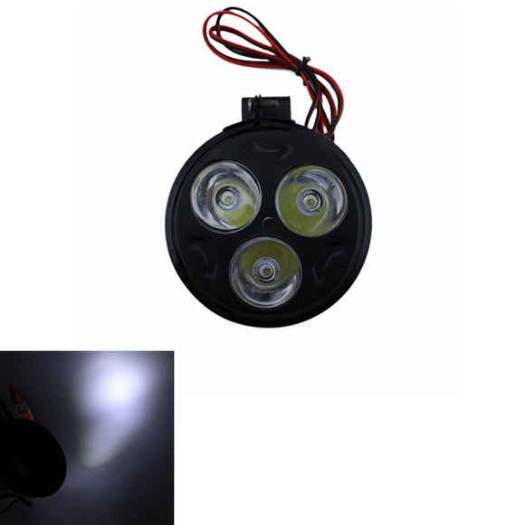 12V 9W Motorcycle Super Bright LED Spot Lightts Headlight Thin Section Three Small Sun Lamp