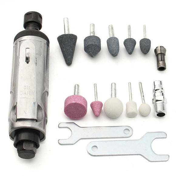 1/4 Inch Air Die Grinder Kit 3/6mm Shank Mounted Stones Grinding Polishing Tools Set
