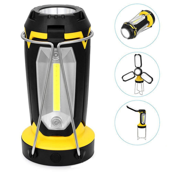 MX-8801 LED+COB 5Lights 8Modes USB Rechargeable Unfold Light Maintenance light LED Flashlight