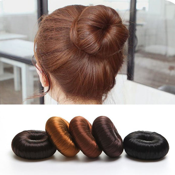 Women Girl's Hairpiece Bun Ring Donut Shaper Hair Styler Accessories