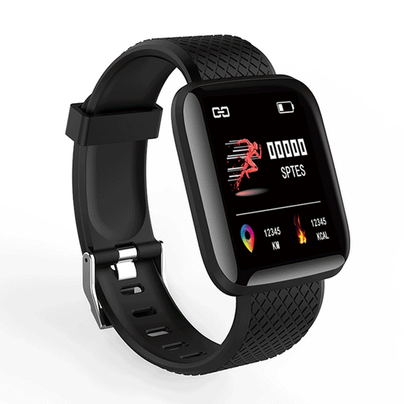 Bakeey 116 Plus 1.3' Custom Dial Dynamic Blood Pressure Oxygen Message Push Multi-language Smart Watch