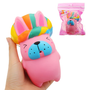Cute Tiger Dog Squishy 8*14cm Slow Rising With Packaging Collection Gift Soft Toy