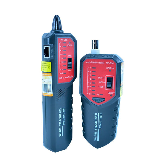 NOYAFA NF-268 Wire Tracker Network Telephone Cable Test Toner Tracer Tester with Anti-jamming Line Finder