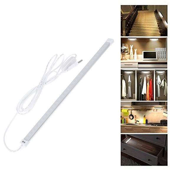 18CM 35CM 52CM USB Rechargeable LED Rigid Strip Light for Closet Drawer Cupboard Bookcase DC5V