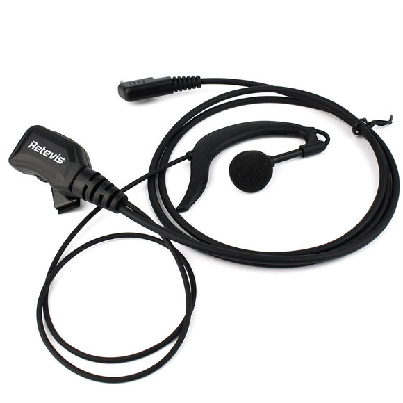 Retevis R-111 PTT Earpiece PU Wire Tensile For Kenwood Retevis H777 RT-5R BAOFENG UV-5R BF-888S TYT