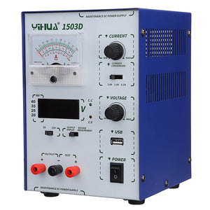 YIHUA 1503D 15V 3A 110V/220V Precision Variable Dual Digital DC Power Supply Lab Test