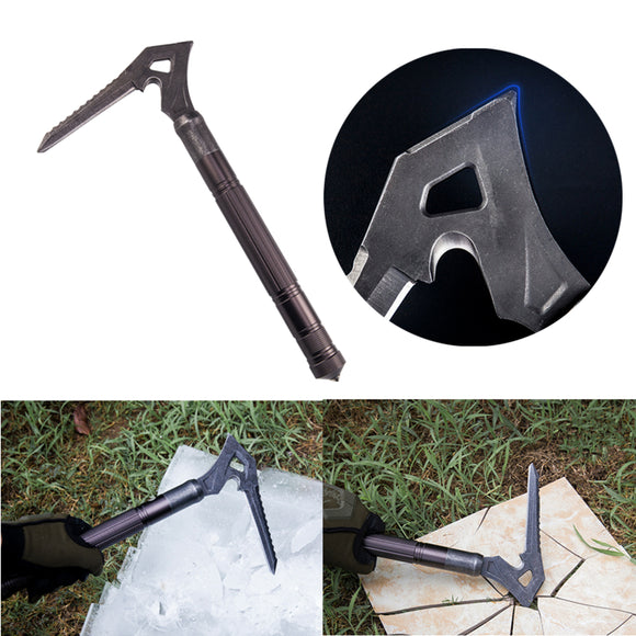 IPRee T6 Aluminum Alloy Pickax Outdoor Ice Axes Multifunctional Climbing Equipment Hammer Sickle