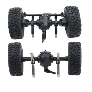 JJRC Q61 4WD Front And Rear Bridge Axle Set For 1/16 Military Truck Rc Car Blue Wheel