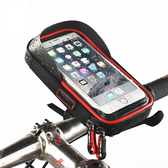 WHEEL UP Rainproof Bike Handlebar Touchscreen Phone Bag Case Cell Phone Holder MTB Frame Pouch Bag