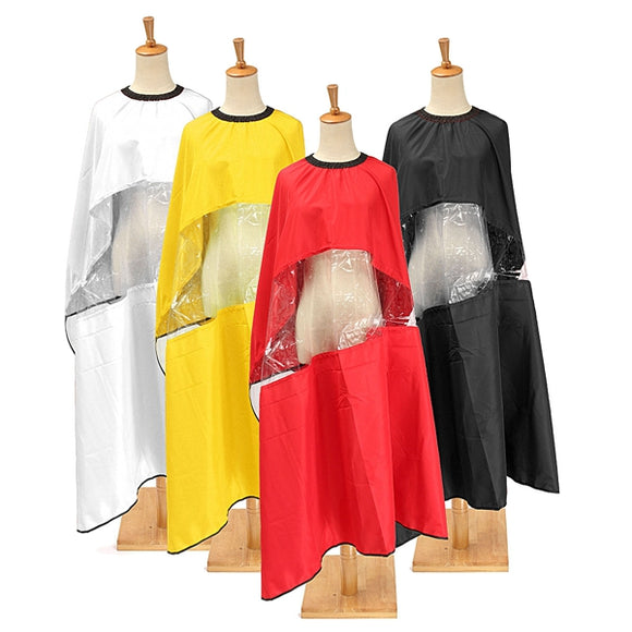 Adjustable Waterproof Cape Gown Viewing Window Salon Barber Coloring Hairdressing Haircut Cutting