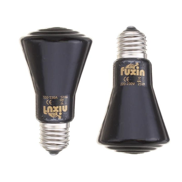 6CM E27 Black Shell Thickened Ceramic Emitter Heat Light Bulb Lamp for Reptile Pet Brooder AC220V