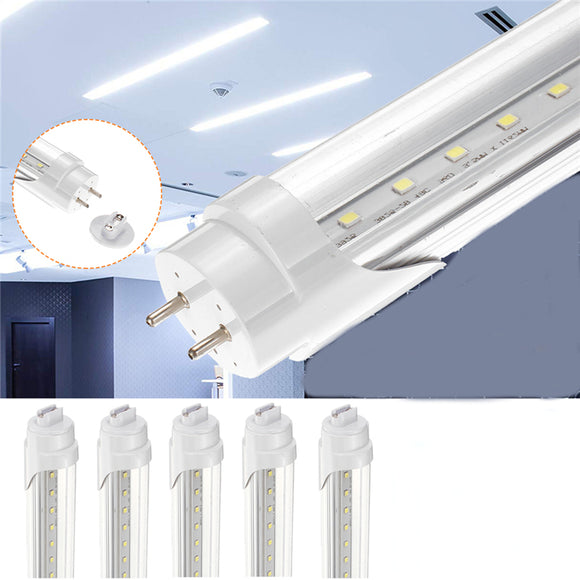 10PCS T8 R17D 18W 4FT 2835 Pure White LED Tube Fluorescent Light for Supermarket Parking Lot Workshop Office