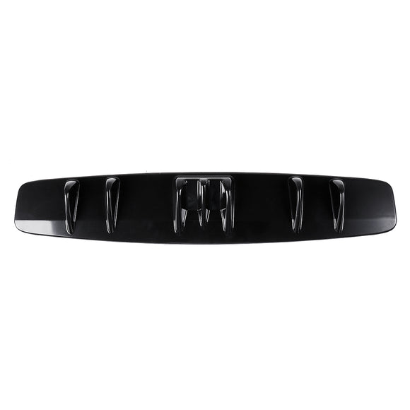 Glossy Black Car ABS Rear Style Curved Bumper Protector Lip Diffuser