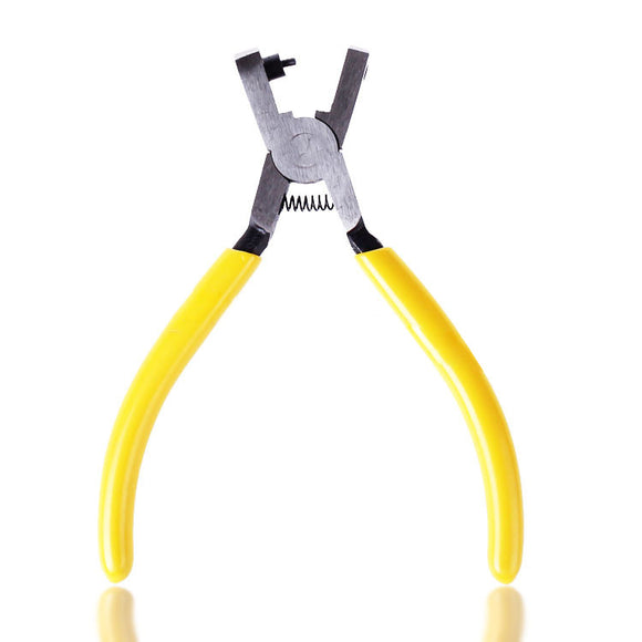 2mm Round Hole Punch Yellow Pliers for DIY Jewelry Making Craft Tool
