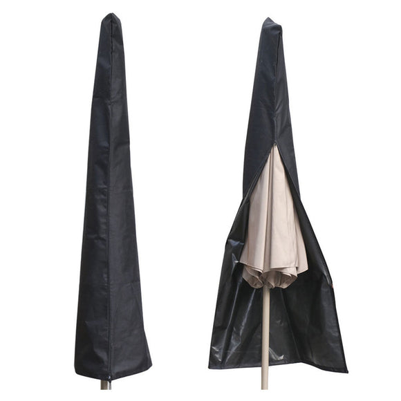 Outdoor Waterproof Patio Umbrella Canopy Cover Shade Protective Sunshade Sun Shelter Shed Zipper Bag