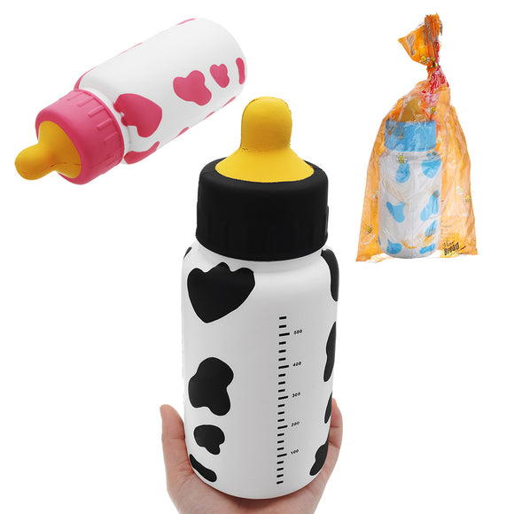 Huge Milk Nursing Bottle Squishy 25*9.5*9.5CM Giant Slow Rising With Packaging Soft Toy