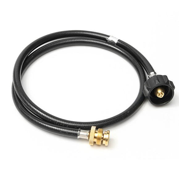 4FT Propane Extension Hose Assembly Replacemnt Tank Converter Adapter for Type1 LP Gas Tank Cylinder