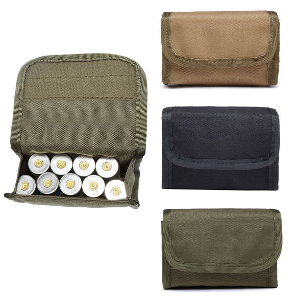 Tactical 600D 10 Round Shotgun Shotshell  Holder Molle Pouch Bag for 12 Gauge/20G Magazine