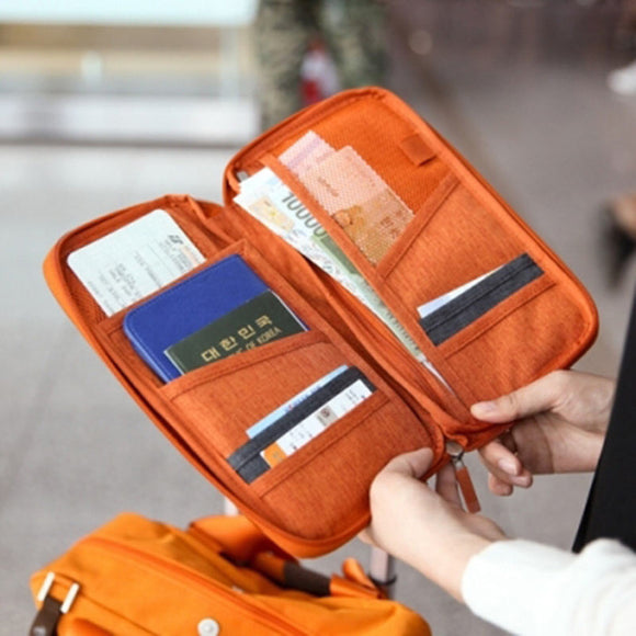 Honana HN-PB7 6 Colors Portable Passport Holder Durable Large Tickets Credit Cards Organizer Travel