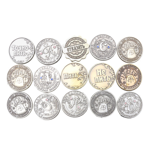 15 Pattern Vintage Russian Metal Coins Imitated Copy Collect Currency Gifts Novelty