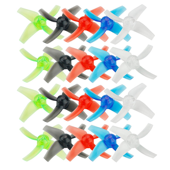 10 Pairs KINGKONG/LDARC 48mm 4-blade Transparent Propeller 1.5mm Hub for GT8 RC Drone