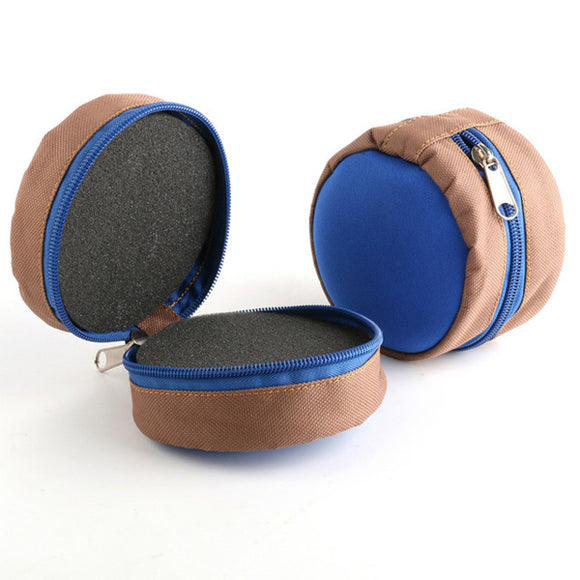 MAXCATCH 105*105*80MM Zippered Fly Reel Pouch  Fishing Reel Protecting Bag
