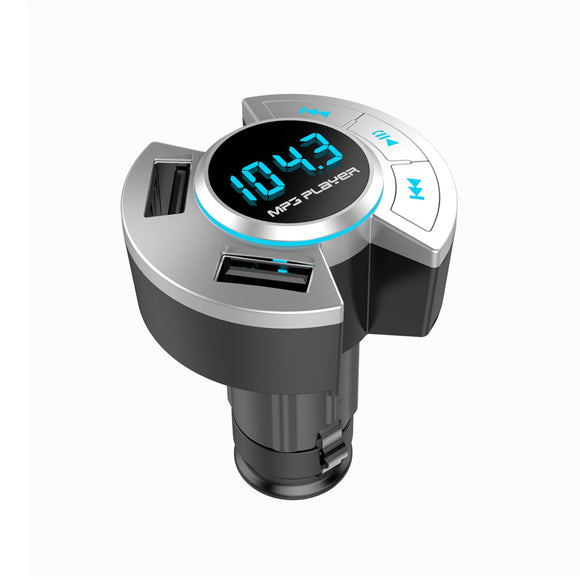 BT17 Car bluetooth 5.0 Hands-free FM Transmitter Kit Wireless Modulator TF U MP3 Player Car USB Charger