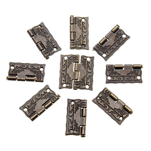 50Pcs Antique Wooden Gift Box Hinge Printing Packaging Case Hinge Corner Protectors 26  23mm