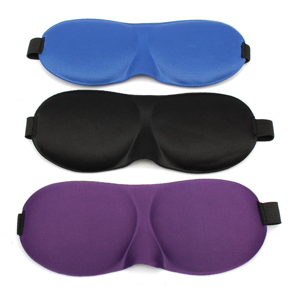 3D Soft Travel Sleep Rest Eye Shade Sleeping Aid Mask Comfort Blinder Shield Padded