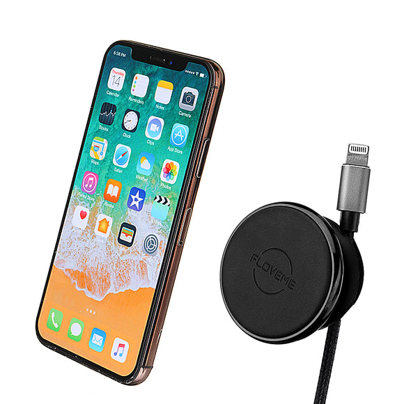FLOVEME Cable Clip Car Air Vent Magnetic Phone Holder Aluminium Alloy Mount Stand for iPhone XS