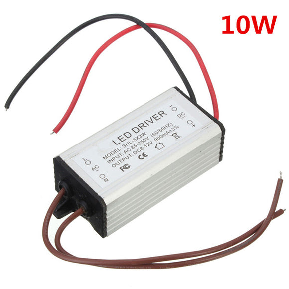 8-12V 10W 900mA AC/DC Voltage Transformer Tube Light Waterproof LED Driver