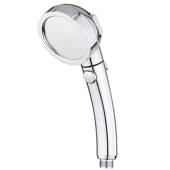 3 Mode Handheld Shower Head High Pressure Stone Stream Powerfull Boosting Water Saving Spray