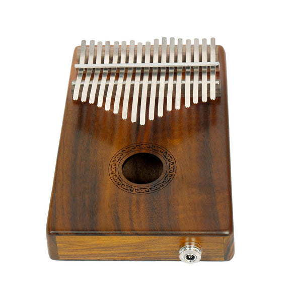 IRIN 17 Keys Kalimba Acacia Veneer Thumb Piano Finger Piano with EQ