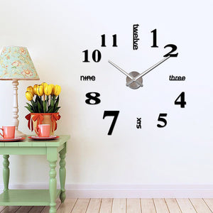 3D Creative Wall Clocks  Home Decorations Crafts