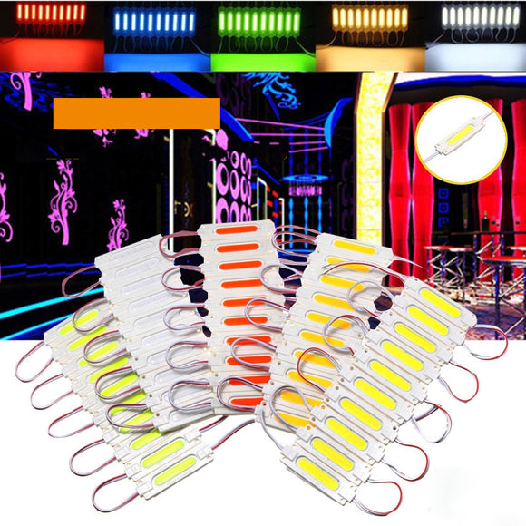 10 PCS Waterproof COB Injection LED Module Strip Light Window Store Front Lighting Lamp DC12V