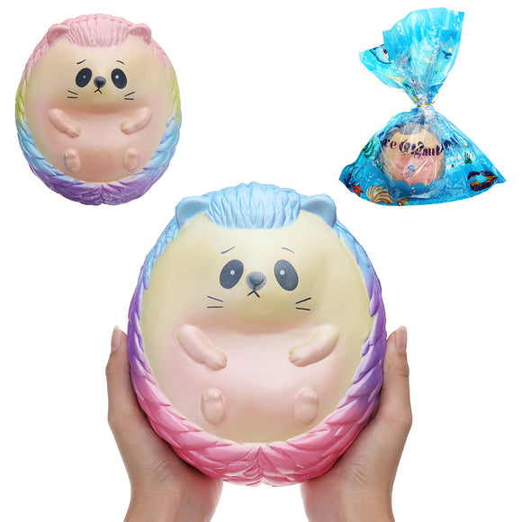 Huge Hedgehog Squishy 7.87in 20*17*15CM Slow Rising Cartoon Gift Collection Soft Toy With Packing