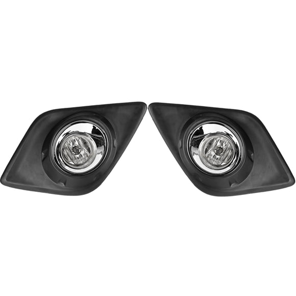 2Pcs Car Front Bumper Fog Light Lamps With Harness Wiring For Toyota Hilux Revo M70 M80 2015-2018