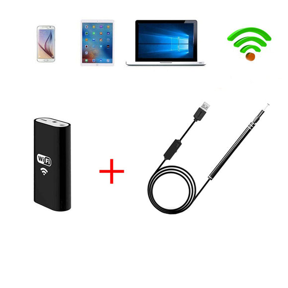 5.5MM Lens WiFi Wireless USB Camera Borescope Visual for Android IOS PC