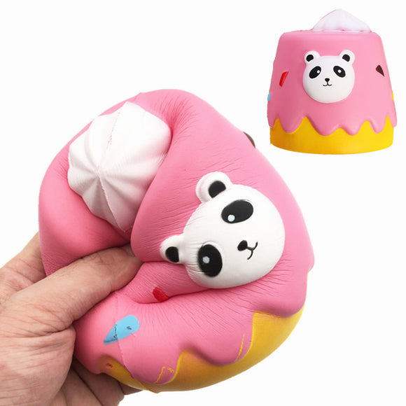 Squishy Chocolate Panda Cake Jumbo 12.5cm Slow Rising Soft Collection Gift Decor Toy