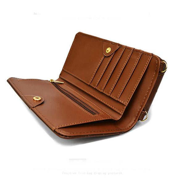 Men Women Mobile Phone Bags Pu Leather Casual Wallet Women Cluth Bag