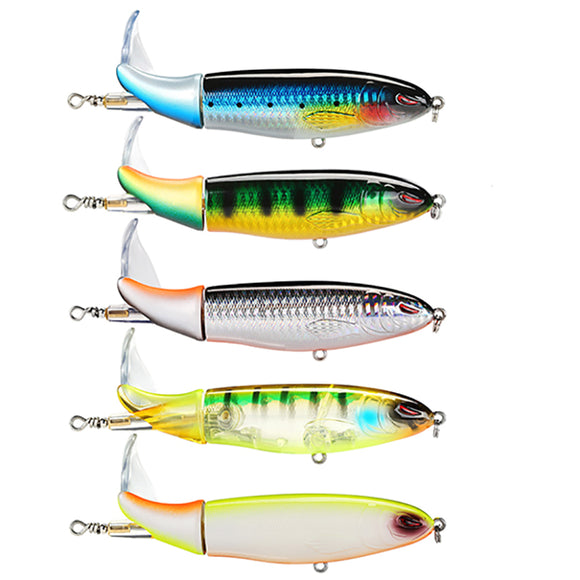 SeaKnight SK051 5pcs/set 130mm 39g Wopper Plopper Fishing Lure Rotating Tail Hard Bait Sea Fishing