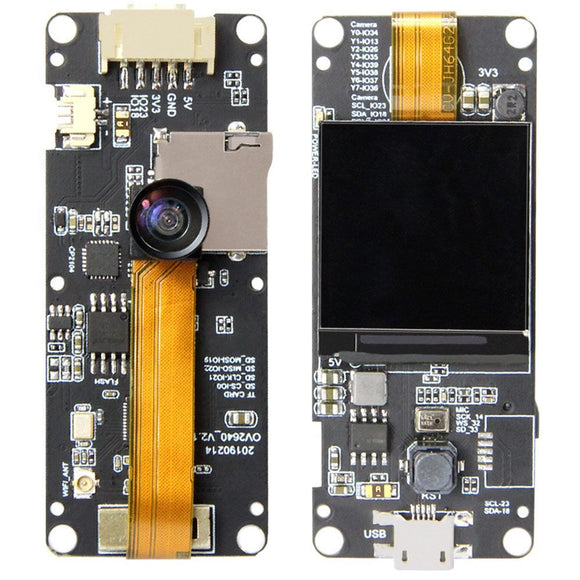 TTGO T-Camera Plus Line Extension Version ESP32-DOWDQ6 8MB SPRAM OV2640 Camera Module 1.3 Inch Display With WiFi bluetooth Board