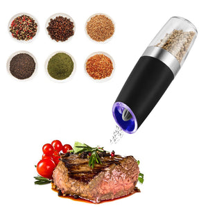 KCASA KC-GEM5 Gravity Electric Salt Pepper Grinder Effective Multifunction Mill Herb Grinder