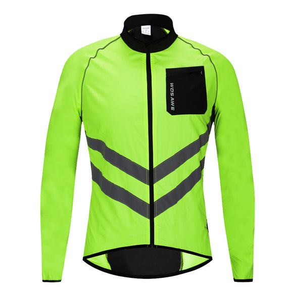 WOSAWE Reflective Watorproof Bike Bicycle Cycling Sport Clothing Jacket Windproof Rain Coat Jersey